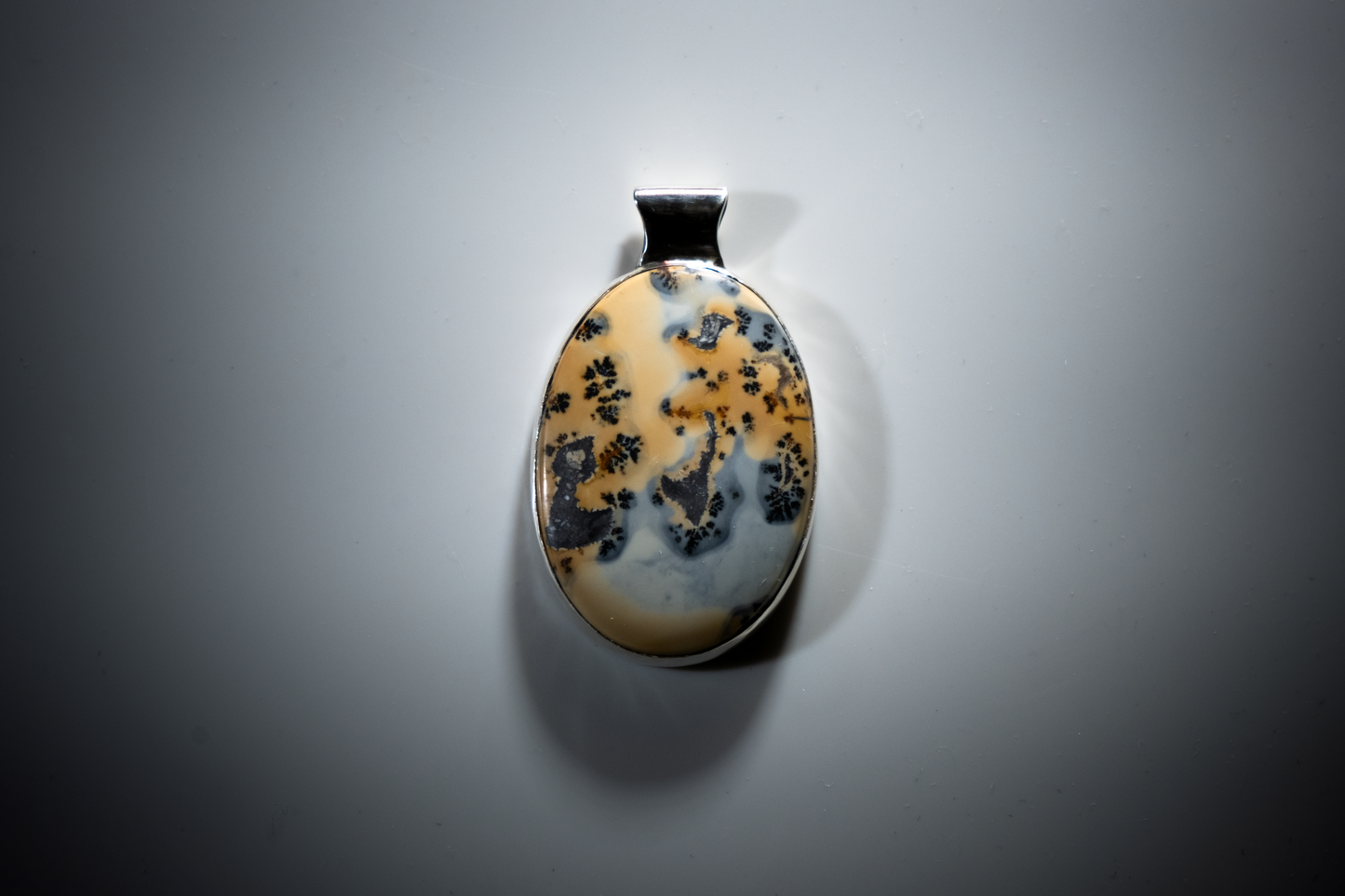 "Manji Fuji" Picture Jasper Pendant